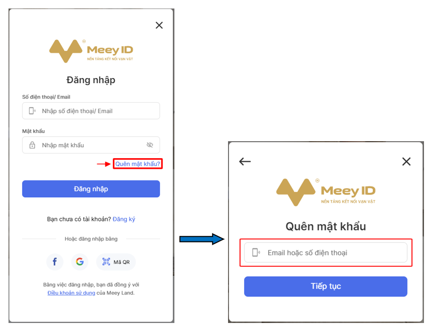 Quên mật khẩu