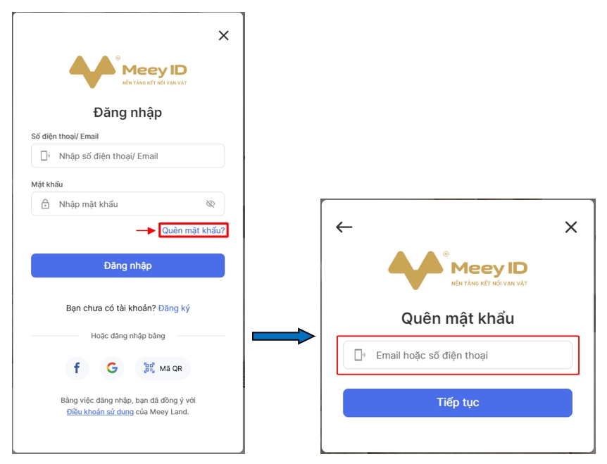 Quên mật khẩu