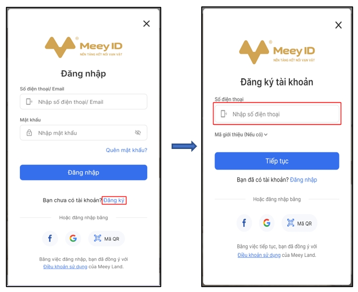 Đăng ký tài khoản mới